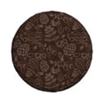 thumbnail image 1 of Daiia Autumn Brown Plants Tire Covers , Travel Trailer Camper Truck SUV Motorhome Waterproof Wheel Cover, Sun Rain Snow Protector-17 inch, 1 of 8