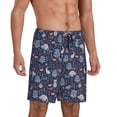 thumbnail image 1 of Daiia Autumn Forest2 Mens Woven Stretch Pajama Short,Short Pajama Pants-Large, 1 of 7