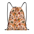 thumbnail image 1 of Daiia Autumn Fox Pumpkin Lazy Pattern Drawstring Backpack, Gym Bag, Lightweight Backpack, Water-Resistant Bag Travel Sports Backpack, Fitness Bag, Yoga Bag-Medium, 1 of 6