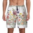 thumbnail image 1 of Daiia Autumn Garden Mens Swim Trunks Swim Shorts Quick Dry Swim Shorts with Mesh Lining Pockets-3X-Large, 1 of 9