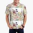 thumbnail image 1 of Daiia Autumn Garden Pattern Men’s Polo Shirts,Solid Deck Shirt,Classic Fit, Breathable Cotton Polo for Casual and Sport Wear-3X-Large, 1 of 7