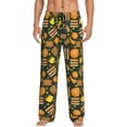 thumbnail image 1 of Daiia Autumn Harvest Pumpkin Basket Men's Sleep Pant with Pockets and Drawstring,Pajama Pants-Medium, 1 of 9
