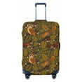 thumbnail image 1 of Daiia Autumn Leaves Owl Squirrel Luggage Cover, Thickened Washable Travel Luggage Covers, Elastic Unique Baggage Covers for 18-20 inch Luggage-Large, 1 of 9