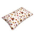 thumbnail image 1 of Daiia Autumn Maple Leaf with Hedgehog Bedding Waterproof Pillow Protector Zippered Queen – Bed Bug Proof Pillow Encasement-16"x24", 1 of 6