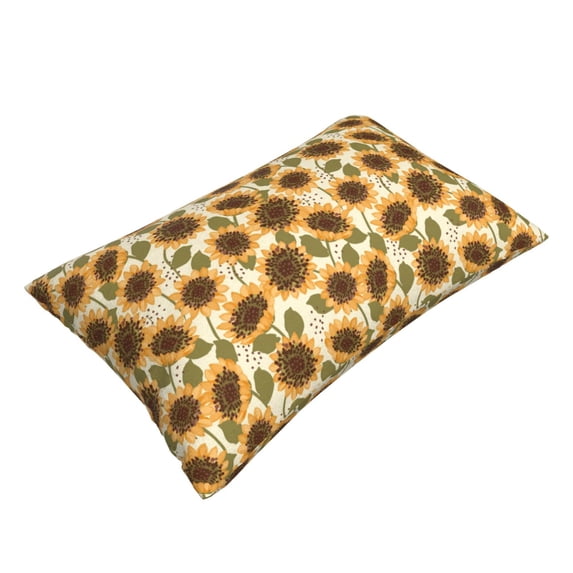 Daiia Autumn Sunflowers Bedding Waterproof Pillow Protector Zippered Queen – Bed Bug Proof Pillow Encasement-16"x24"