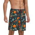 thumbnail image 1 of Daiia Autumn with Pumpkins Mens Woven Stretch Pajama Short,Short Pajama Pants-XX-Large, 1 of 9
