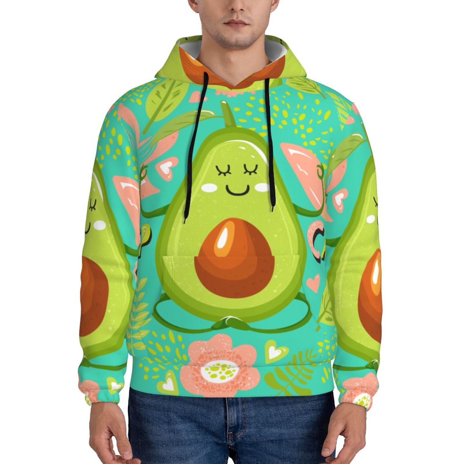 Daiia Avocado Keep Calm for Men's Fashion Hoodies & Sweatshirts with ...