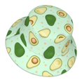 thumbnail image 1 of Daiia Avocado Pattern Bucket Hat - Trendy Cotton Sun Hat for Beach, Golf, Fishing - Fun Outdoor Vacation Boonie for Men and Women, 1 of 9