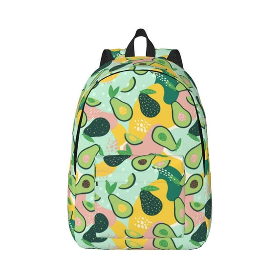 Daiia Avocado Vintage Canvas Backpack for Men and Women ,Hiking Backpack,Travel Laptop Bag for School,Large Capacity Backpack-Medium