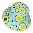 thumbnail image 1 of Daiia Avocado and Hearts Pattern Bucket Hat - Trendy Cotton Sun Hat for Beach, Golf, Fishing - Fun Outdoor Vacation Boonie for Men and Women, 1 of 9