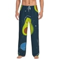 thumbnail image 1 of Daiia Avocado in Space Men's Sleep Pant with Pockets and Drawstring,Pajama Pants-Small, 1 of 9