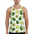 thumbnail image 1 of Daiia Avocado1 Printed Men's Quick Dry Fit Muscle Tank Top Slim-Fit Tank Workout Tank Top Lightweight Sports Tank Top-, 1 of 7