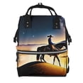 thumbnail image 1 of Daiia Azure Sky Western Desert Cowboy Large Capacity Baby Bag Waterproof Stylish Diaper Bag Mummy Backpack Adjustable Straps Diaper BagBaby Essentials Bag, 1 of 6