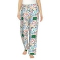 thumbnail image 1 of Daiia Back To School Women's Sleep Pant with Pockets and Drawstring,Pajama Pants-Medium, 1 of 9