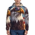 thumbnail image 1 of Daiia Bald Eagle Pilot for Men's Fashion Hoodies & Sweatshirts with Kangaroo Pocket Hooded Sweatshirt Breathable & Moisture Wicking-XX-Large, 1 of 7