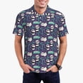 thumbnail image 1 of Daiia Bamboo Panda Pattern Men’s Polo Shirts,Solid Deck Shirt,Classic Fit, Breathable Cotton Polo for Casual and Sport Wear-Medium, 1 of 9