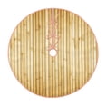 thumbnail image 1 of Daiia Bamboo Wall Drawing Merry Christmas Tree Skirt , Xmas Large Lace-up Tree Skirt, Santa Snowflakes Rustic Home Decorations New Year Party Farmhouse Decor-48", 1 of 6