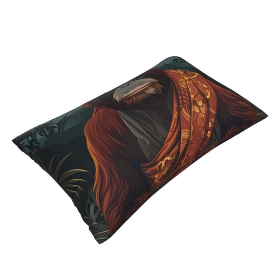 Daiia Banana Leaf Meditating Gorilla Bedding Waterproof Pillow Protector Zippered Queen – Bed Bug Proof Pillow Encasement-16"x24"