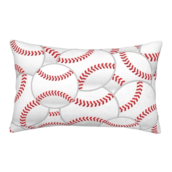 Daiia Baseballs Bedding Waterproof Pillow Protector Zippered Queen – Bed Bug Proof Pillow Encasement-14"x20"