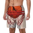 thumbnail image 1 of Daiia Basketball Shot Mens Swim Trunks Swim Shorts Quick Dry Swim Shorts with Mesh Lining Pockets-Medium, 1 of 9