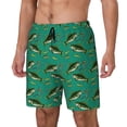 thumbnail image 1 of Daiia Bass Fish Pattern Mens Swim Trunks Swim Shorts Quick Dry Swim Shorts with Mesh Lining Pockets-Medium, 1 of 6
