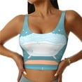 thumbnail image 1 of Daiia Bathtub with Soap Bubbles Printed Women's Sports Bra, Breathable Activewear Bra with U-Back Design and Removable Pads, Comfortable and Supportive for Yoga, Workout-XX-Large, 1 of 8