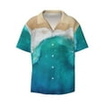 thumbnail image 1 of Daiia Beach Men's Linen Shirts Short Sleeve Casual Shirts Button Down Shirt for Men Beach Summer Wedding Shirt-Large, 1 of 7