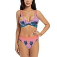 thumbnail image 1 of Daiia Beach with Palm Trees Women's Bikini Set Two Piece Swimsuit High Waisted Bikini Adjustable Straps Bikini Perfect for Beach, Pool, and Summer Vacation-X-Large, 1 of 9
