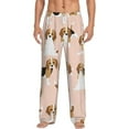 thumbnail image 1 of Daiia Beagle Dog On Brown Men's Sleep Pant with Pockets and Drawstring,Pajama Pants-X-Large, 1 of 9