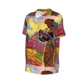 thumbnail image 1 of Daiia Beautiful African Woman Mens Baseball Jersey Button Down Shirts Short Sleeve Sports Uniforms-Large, 1 of 9