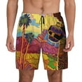 thumbnail image 1 of Daiia Beautiful African Woman Mens Swim Trunks Swim Shorts Quick Dry Swim Shorts with Mesh Lining Pockets-Large, 1 of 9
