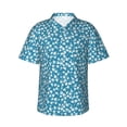 thumbnail image 1 of Daiia Beautiful Floral Hawaiian Shirt for Men Gentle Cotton Regular Short Sleeve Casual-XX-Large, 1 of 9