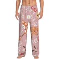 thumbnail image 1 of Daiia Beautiful Fox Men's Sleep Pant with Pockets and Drawstring,Pajama Pants-Small, 1 of 9