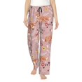 thumbnail image 1 of Daiia Beautiful Fox Women's Sleep Pant with Pockets and Drawstring,Pajama Pants-Small, 1 of 9