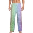 thumbnail image 1 of Daiia Beautiful Glitter Men's Sleep Pant with Pockets and Drawstring,Pajama Pants-Small, 1 of 9
