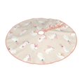 thumbnail image 1 of Daiia Beautiful Rabbit Drawing Merry Christmas Tree Skirt , Xmas Large Lace-up Tree Skirt, Santa Snowflakes Rustic Home Decorations New Year Party Farmhouse Decor-36", 1 of 7