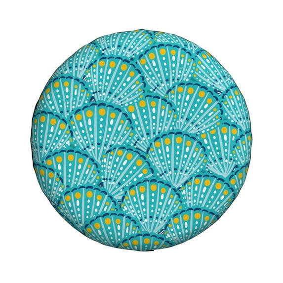 Daiia Beautiful Seashells Tire Covers , Travel Trailer Camper Truck SUV Motorhome Waterproof Wheel Cover, Sun Rain Snow Protector-17 inch