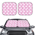 thumbnail image 1 of Daiia Beautiful Swans 2PCS Car Windshield Sun Shade, Foldable Sun Shield for Car Front Window, Auto Sun Blocker Visor Protector Universal for Truck SUV Pickup-Medium, 1 of 7