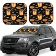 thumbnail image 1 of Daiia Bee and Honey 2PCS Car Windshield Sun Shade, Foldable Sun Shield for Car Front Window, Auto Sun Blocker Visor Protector Universal for Truck SUV Pickup-Large, 1 of 7
