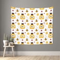 thumbnail image 1 of Daiia Bees and Flowers Pattern Tapestry 60x51 Inches Wall Hanging Tapestry Artistic Wall Hanging Bedroom Wall Decor Living Room Tapestry Dorm Room Decor, 1 of 9