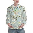 thumbnail image 1 of Daiia Bees Pattern Women's Fashion Hoodies & Sweatshirts with Kangaroo Pocket Hooded Sweatshirt with Eye-catching Drawstrings-X-Large, 1 of 7
