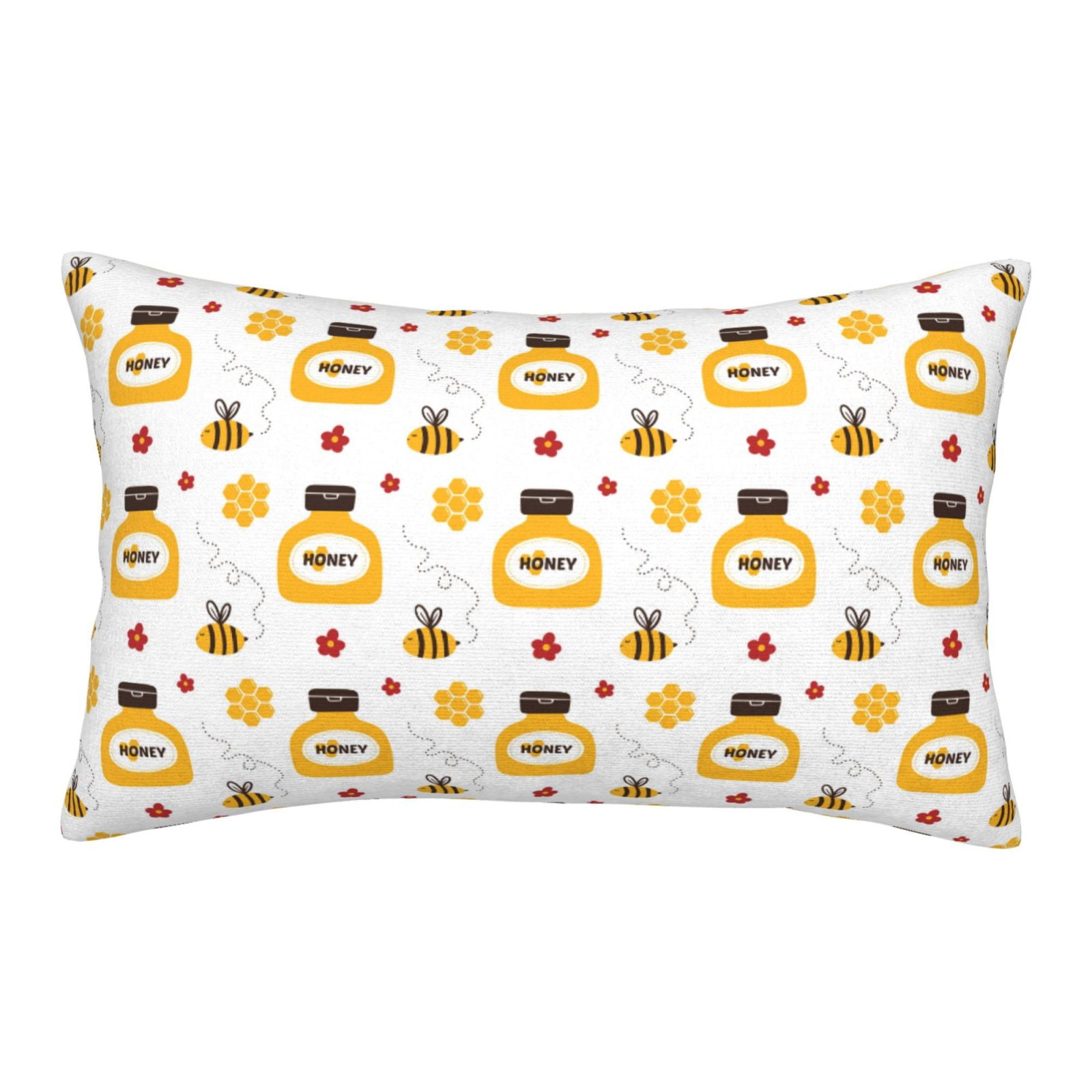 Daiia Bees and Flowers Bedding Waterproof Pillow Protector Zippered ...