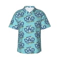 thumbnail image 1 of Daiia Best Dad Ever Hawaiian Shirt for Men Gentle Cotton Regular Short Sleeve Casual-Medium, 1 of 9