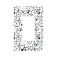 thumbnail image 1 of Daiia Bicycle Pattern Decorator Wall Plate Child Safe Outlet Cover, Switch and Outlet Covers,Size 1-Gang 5.0" x3.0" , Polycarbonate Thermoplastic-Style U, 1 of 6