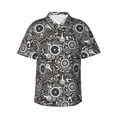 thumbnail image 1 of Daiia Bicycles Parts Hawaiian Shirt for Men Gentle Cotton Regular Short Sleeve Casual-XX-Large, 1 of 9