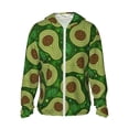 thumbnail image 1 of Daiia Big Colorful Avocados UPF 50+ Sun Protection Hoodie Jacket Lightweight Long Sleeve Sun Shirt for Women Men with Pocket Hiking Outdoor-X-Large, 1 of 9