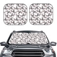 thumbnail image 1 of Daiia Bird 2PCS Car Windshield Sun Shade, Foldable Sun Shield for Car Front Window, Auto Sun Blocker Visor Protector Universal for Truck SUV Pickup-Large, 1 of 7