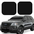 thumbnail image 1 of Daiia Black 2PCS Car Windshield Sun Shade, Foldable Sun Shield for Car Front Window, Auto Sun Blocker Visor Protector Universal for Truck SUV Pickup-Medium, 1 of 7