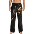thumbnail image 1 of Daiia Black And Gold Fire Dragon Men's Sleep Pant with Pockets and Drawstring,Pajama Pants-XX-Large, 1 of 9