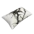 thumbnail image 1 of Daiia Black And White Rose Bedding Waterproof Pillow Protector Zippered Queen – Bed Bug Proof Pillow Encasement-16"x24", 1 of 6